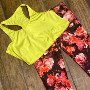 BUNDLE Fabletics Leggings and Racerback Tank